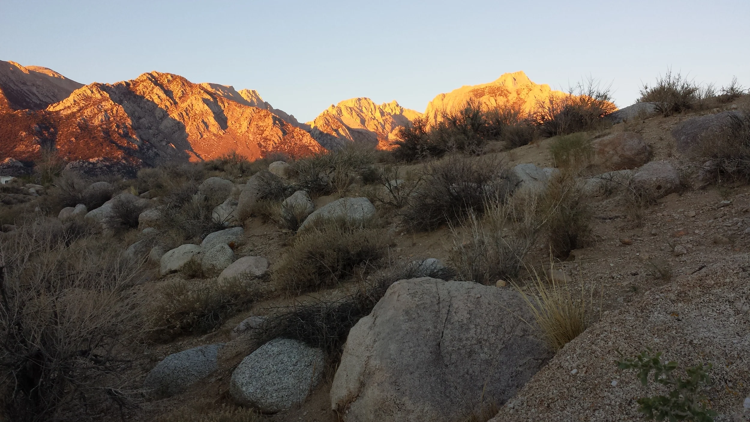 Eastern Sierra at sunrise