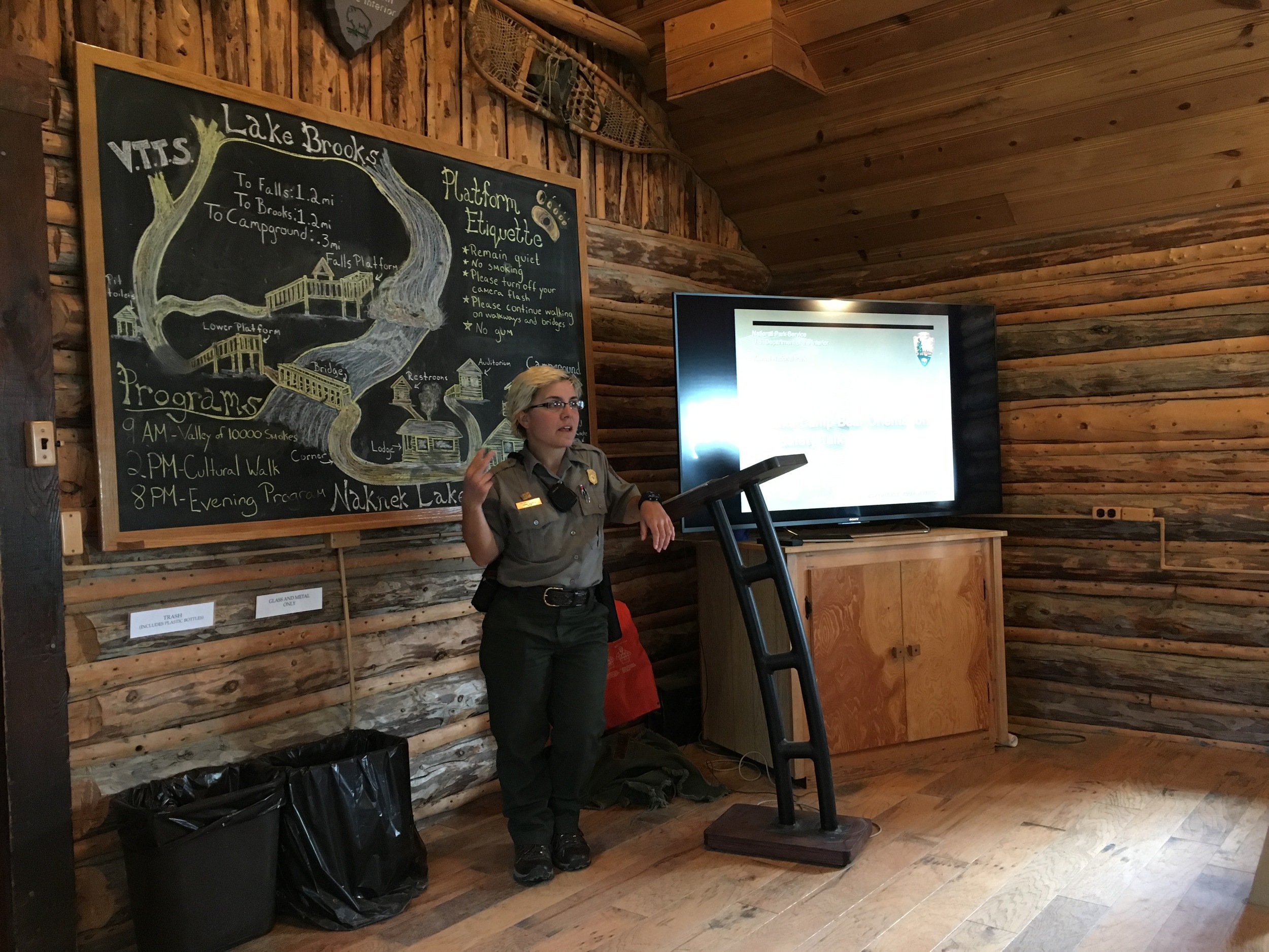 All visitors must attend bear school in Brooks Camp.