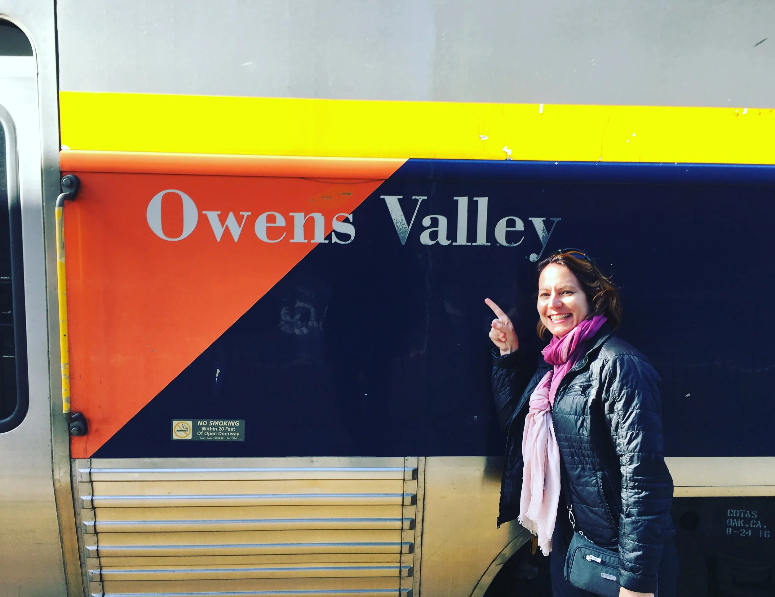 Amtrak train car at Martinez Station named for my favorite place on Earth.