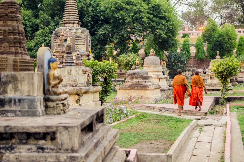 The Mahabodhi Temple in Bodh
Gaya, a UNESCO World Heritage Site, is visited by Pilgrims from all over Nepal, China and
South East Asia.