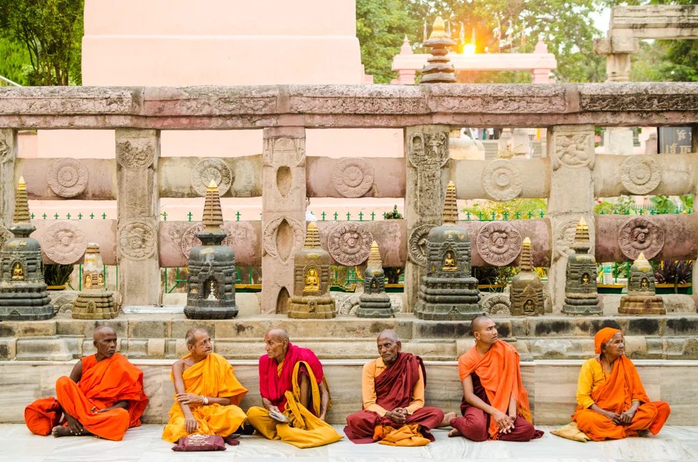 Buddhist spend days following the footsteps
of Siddhartha Gautama's first seven weeks of enlightenment.