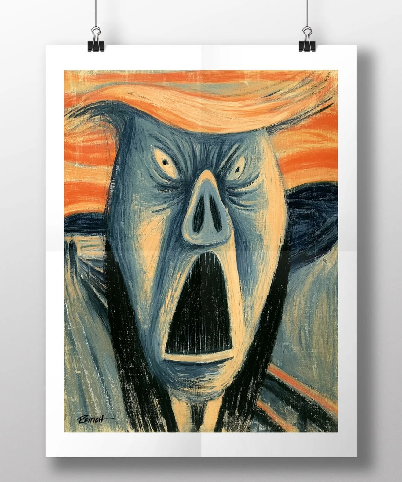 When you show up to cover the White House and your press badge says &ldquo;ACCESS DENIED.&rdquo; 😱

SCREAMERS
For people who prefer their existential crises signed, numbered, and printed on fine art paper.

Available at reitich.com/shop 

#FreedomOf