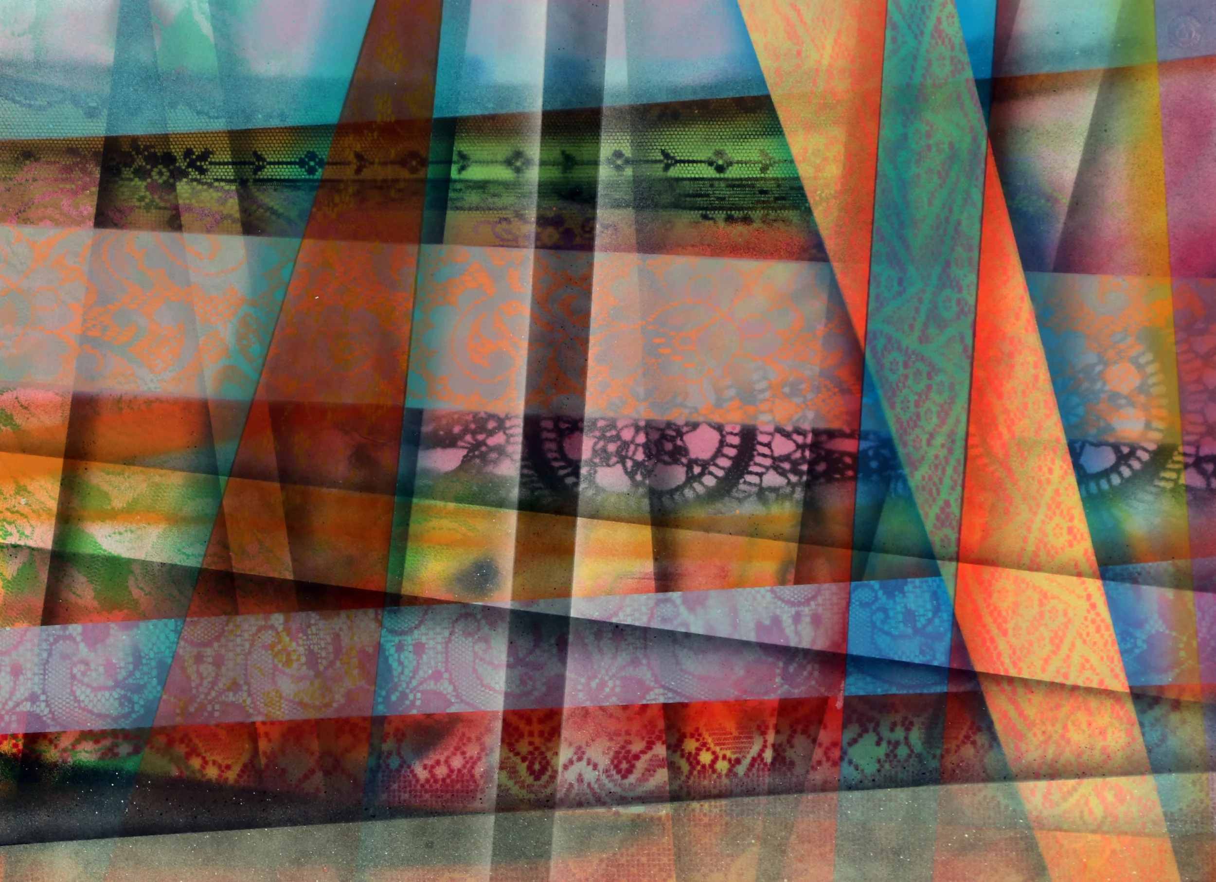 Spray Paint on Archival Paper 22x30" Inquire About Pricing
