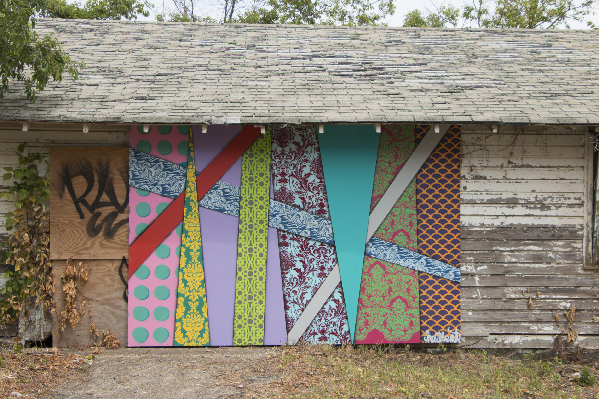 Mural install for Rockaway Artist Alliance