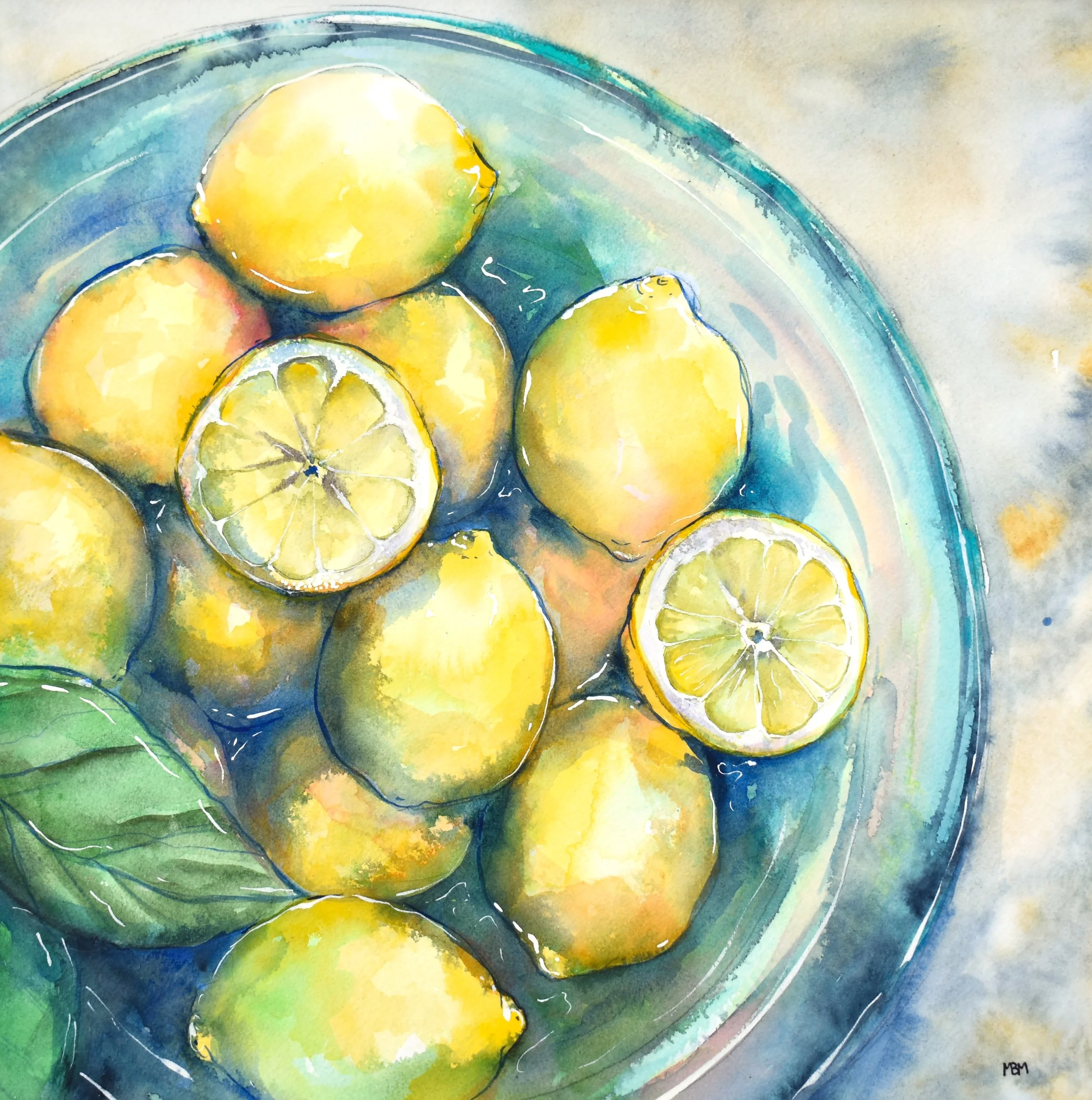 "Bowl of Lemons" 16x20 Giclee Print