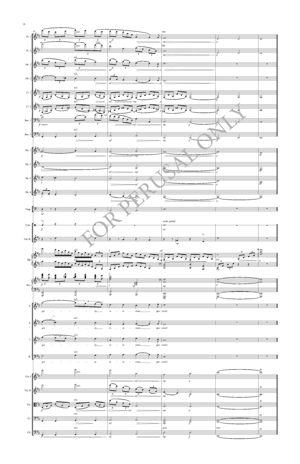 SCORE - O Holy Night for SATB, Oboe (or Flute), and Harp (or Piano) — R.J.B.