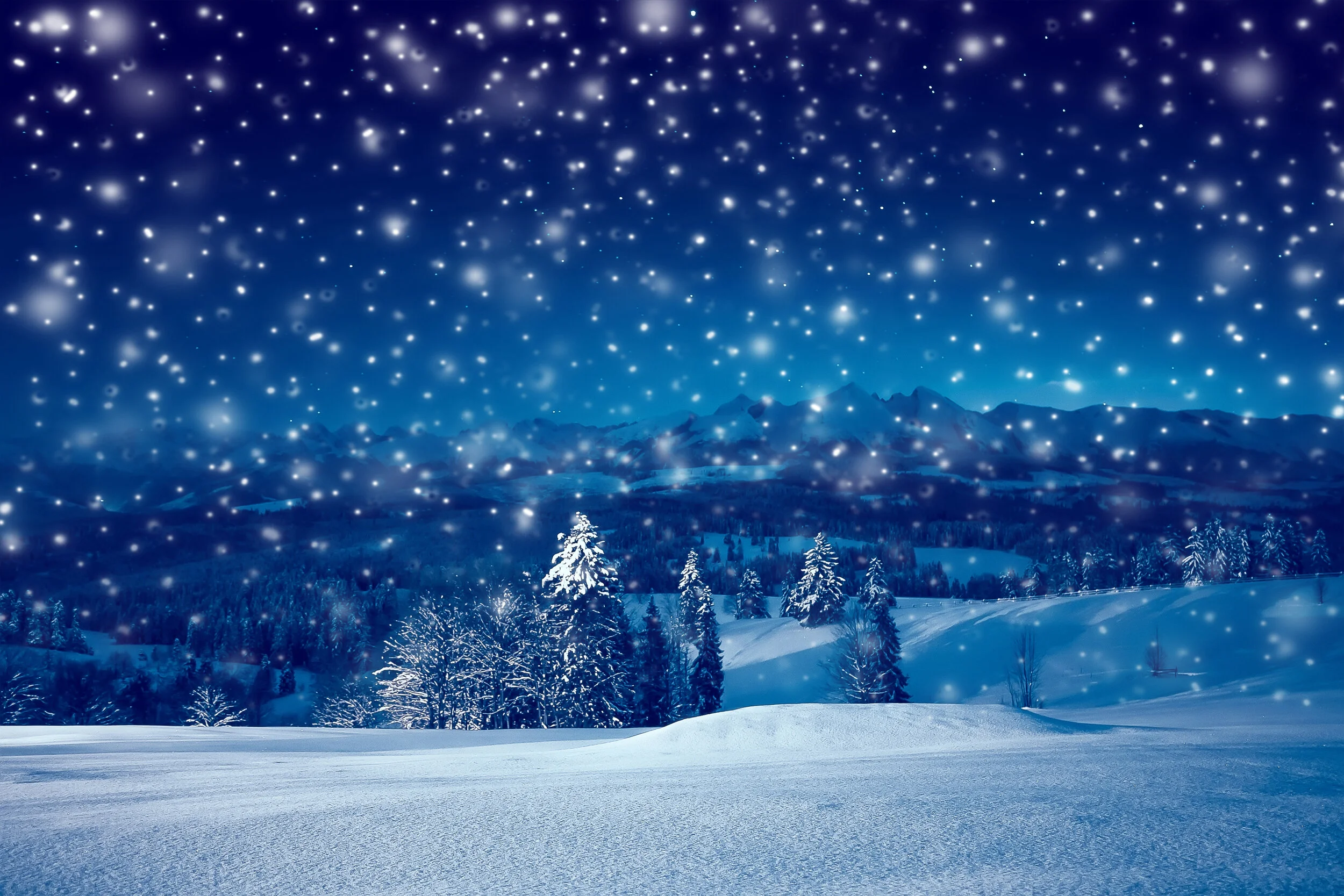 SET OF PARTS - O Holy Night for SATB, FL or OB, CL, Harp (or piano), and strings
