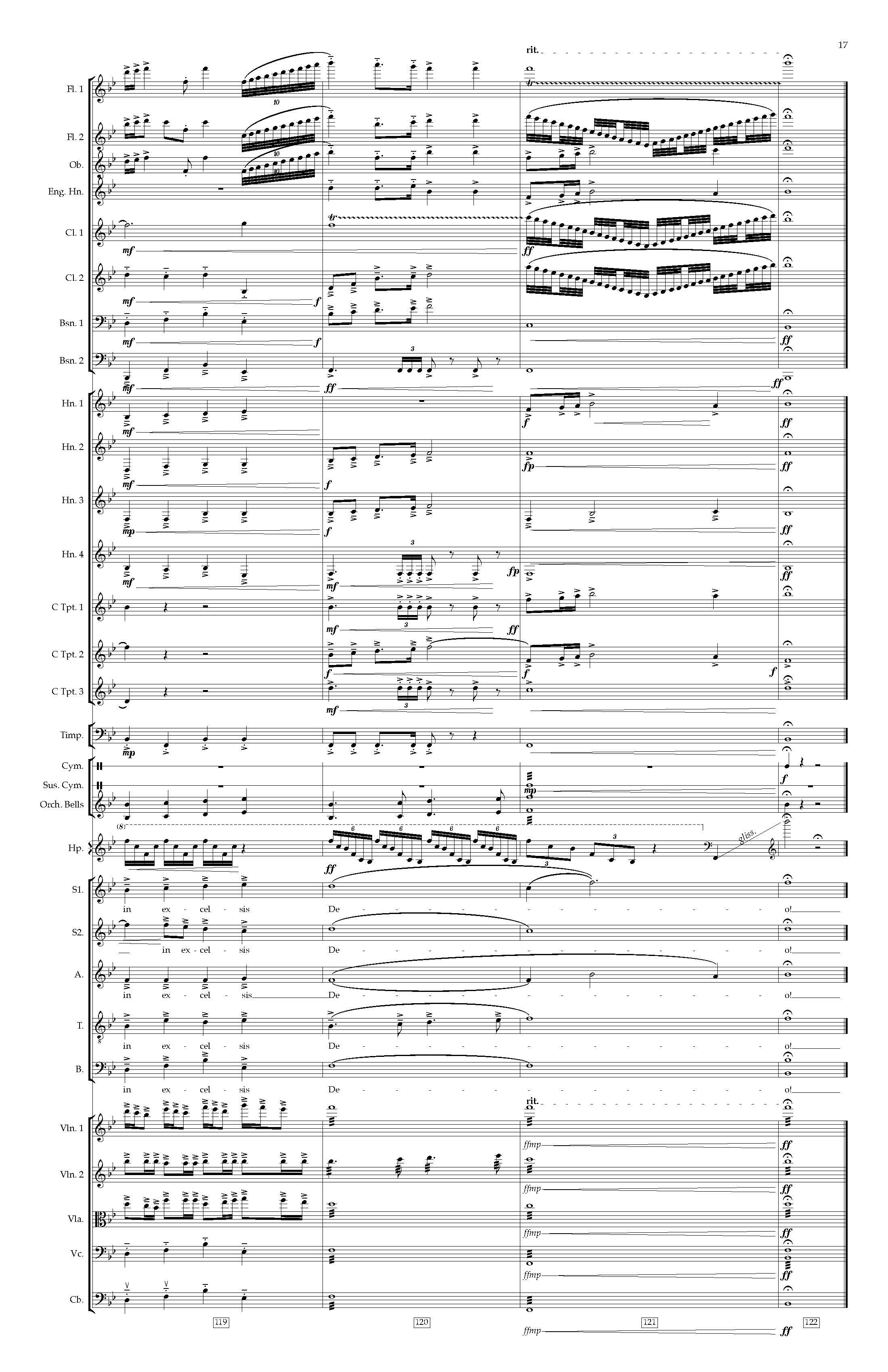 FULL SCORE (perusal) - Angels We Have Heard on High for SATB and Orchestra (no tbns) - Trad. French, arr. Ryan James Brandau_Page_17.jpg