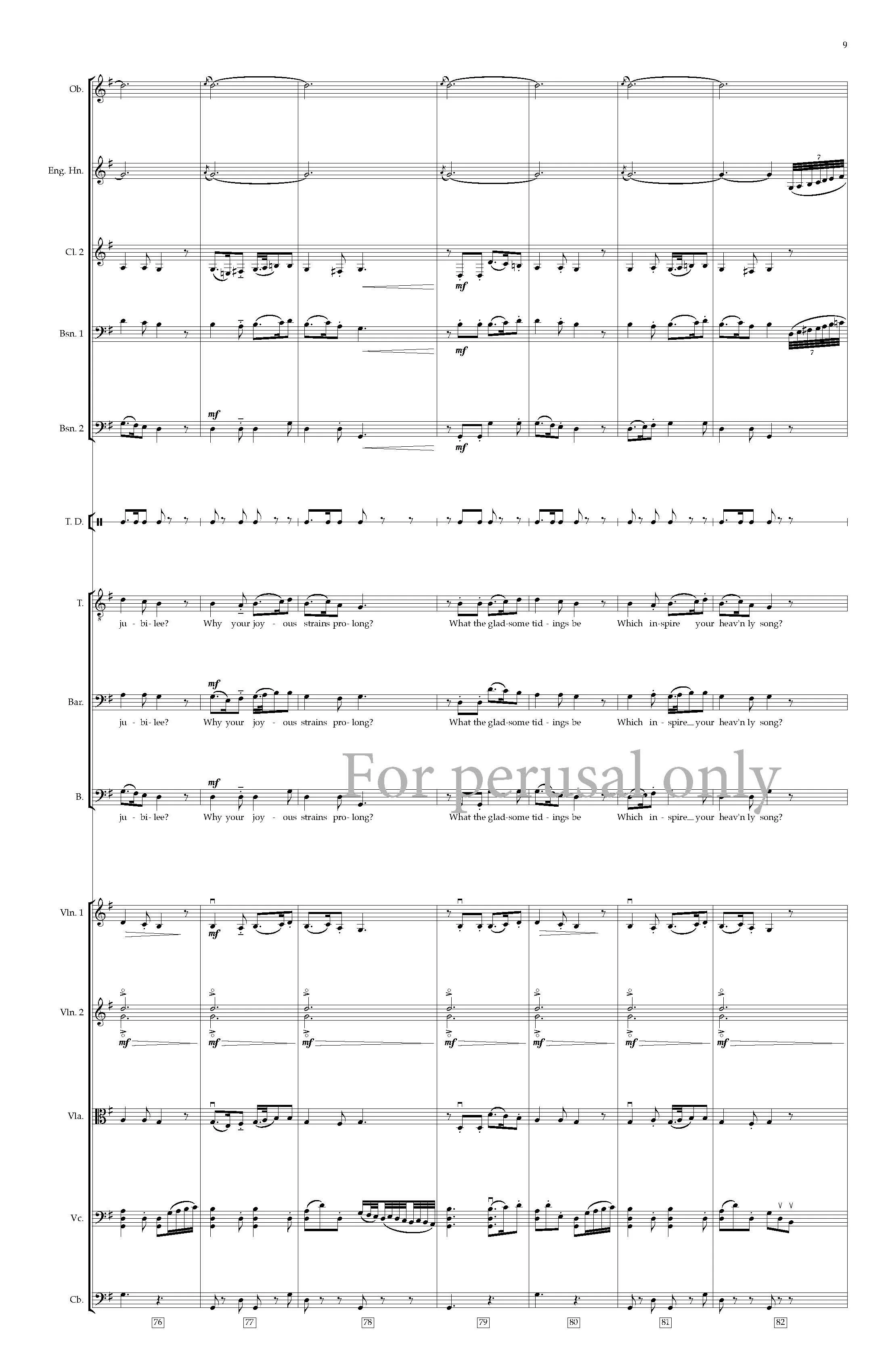 FULL SCORE (perusal) - Angels We Have Heard on High for SATB and Orchestra (no tbns) - Trad. French, arr. Ryan James Brandau_Page_09.jpg