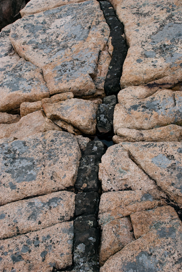 Pink Granite with Basalt Line