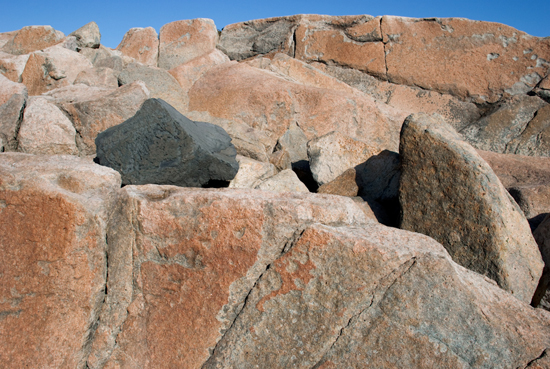 Pink Granite Rocks