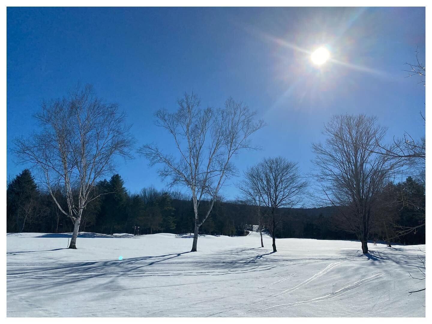 Vermont sun. #perfectday #vermont #winterwonderland #wintersun #ontheroad #winterlandscape