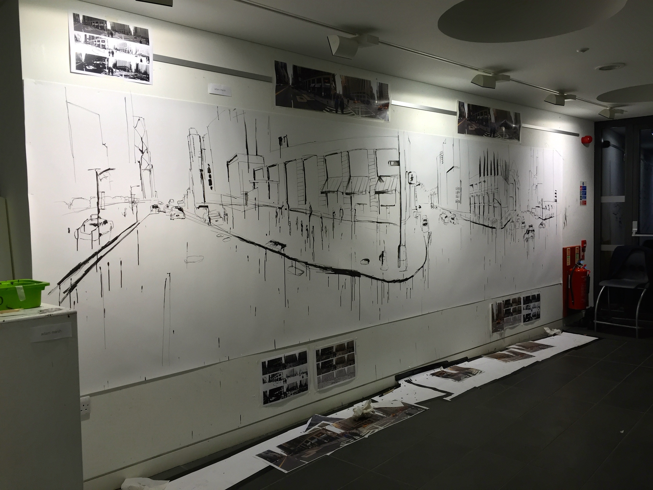 The piece with lines drawn on in Ink. Click to enlarge.