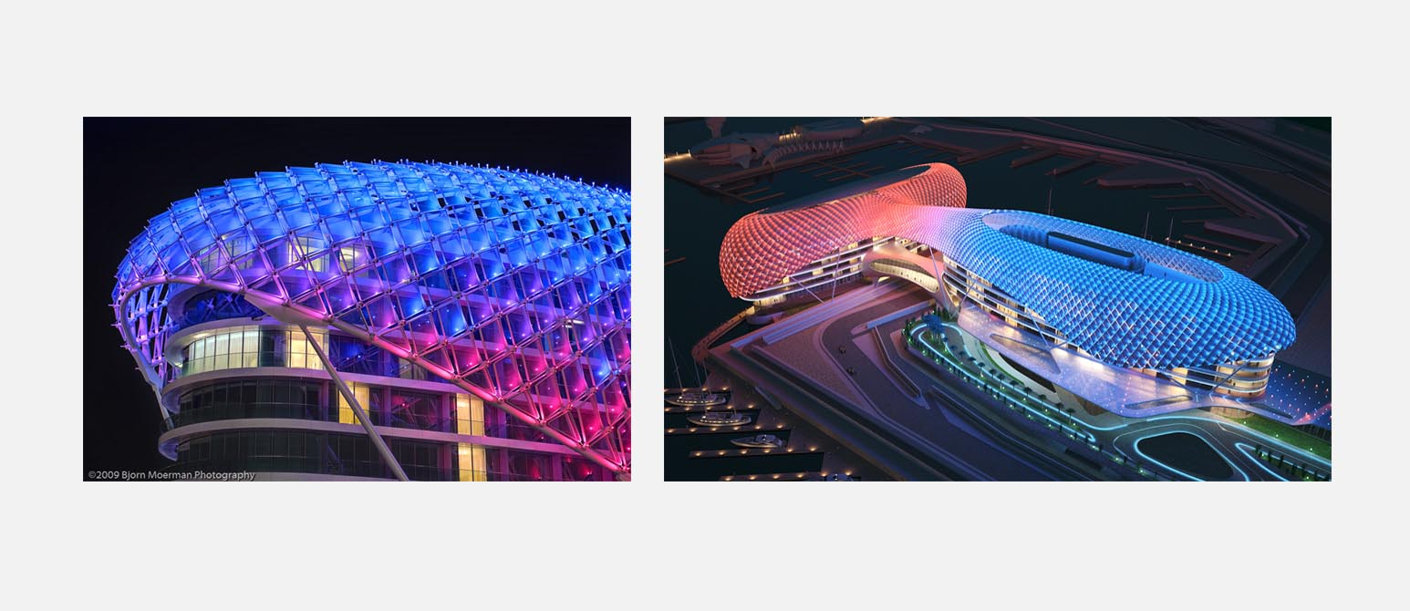 YAS Hotel in Abu Dhabi.