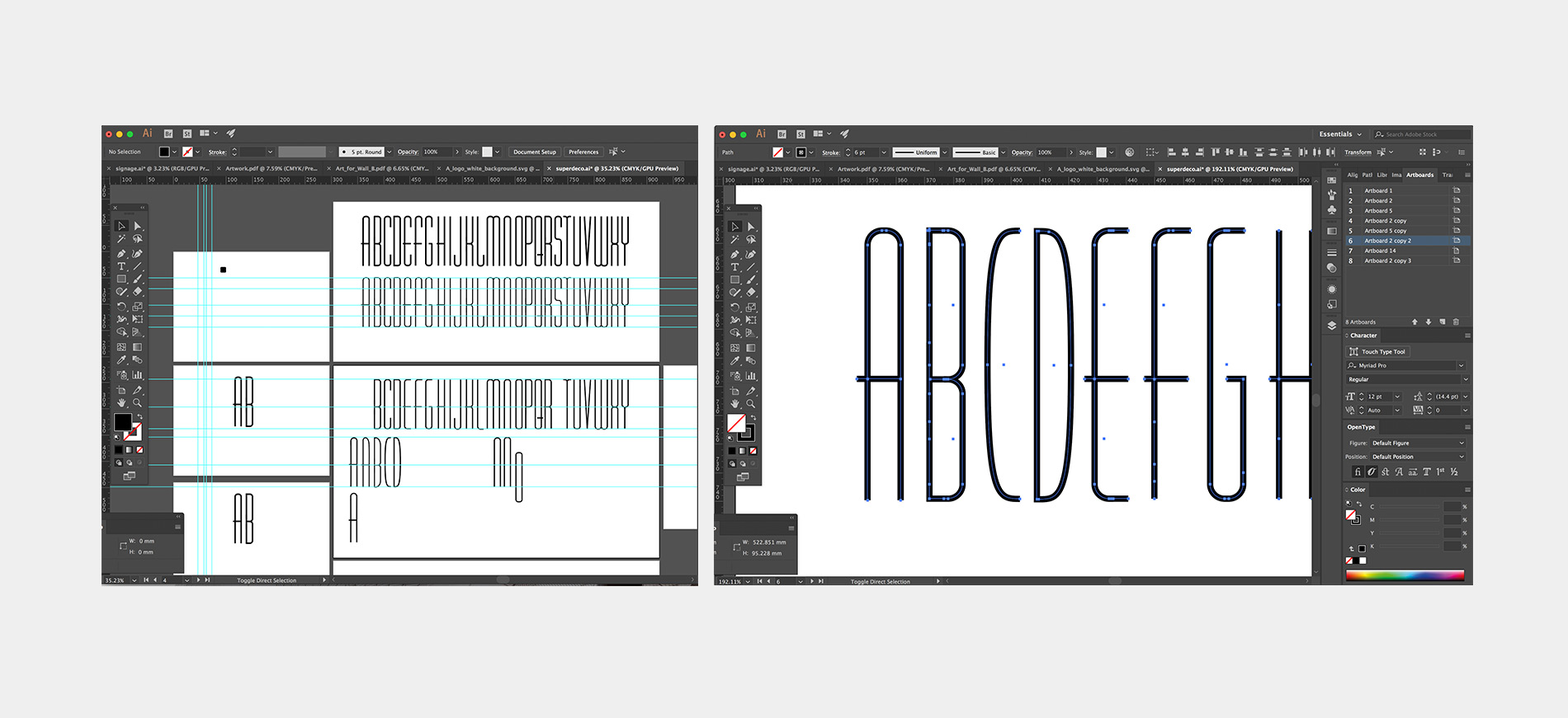 Creating characters in Illustrator