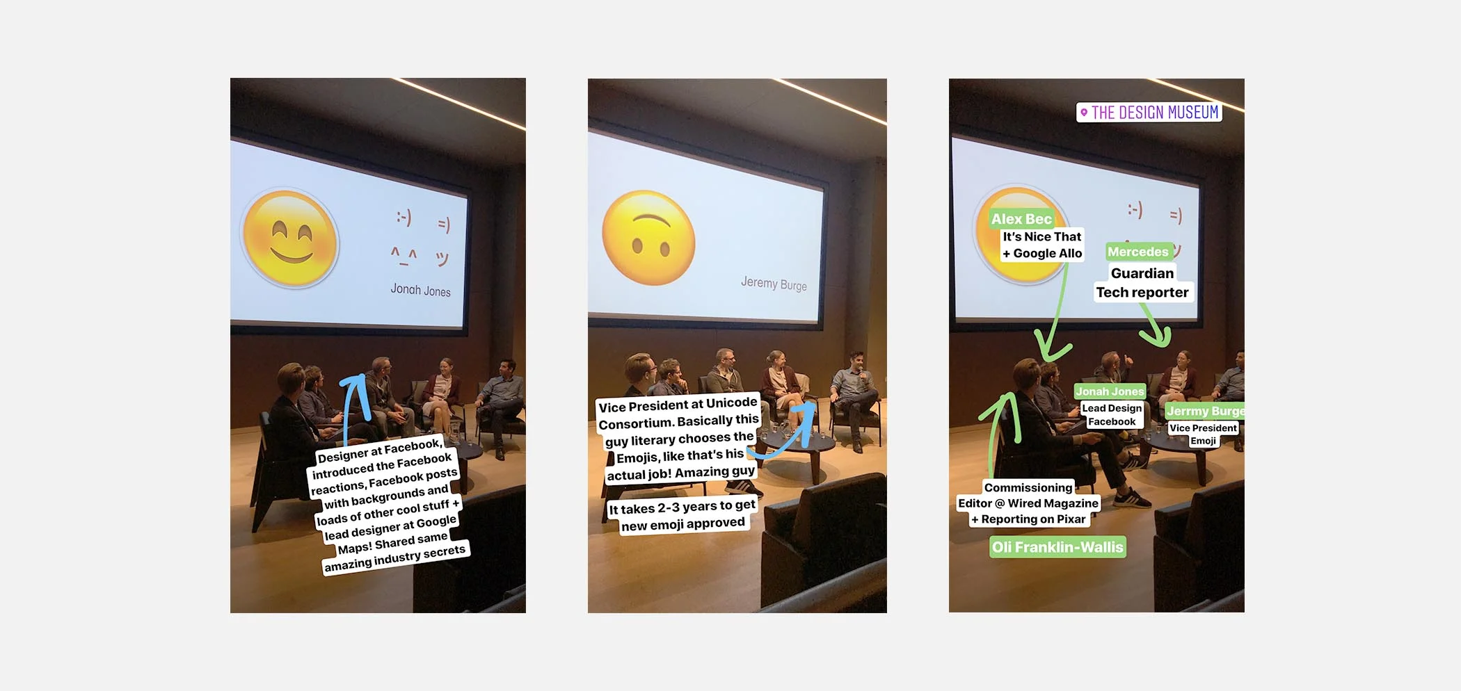 Instagram Stories from the talk