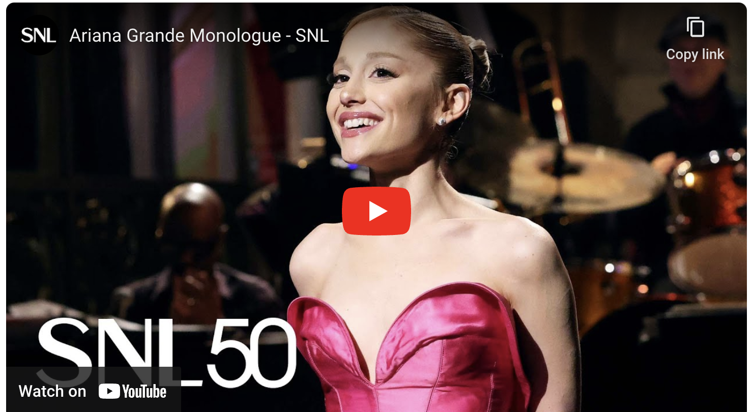 The figure Ariana Grande uses to play coy