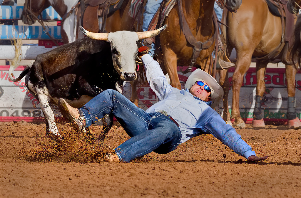  Steer Wrestle Big Fall, Tom Savage, Cowtown CC, 3rd Place 