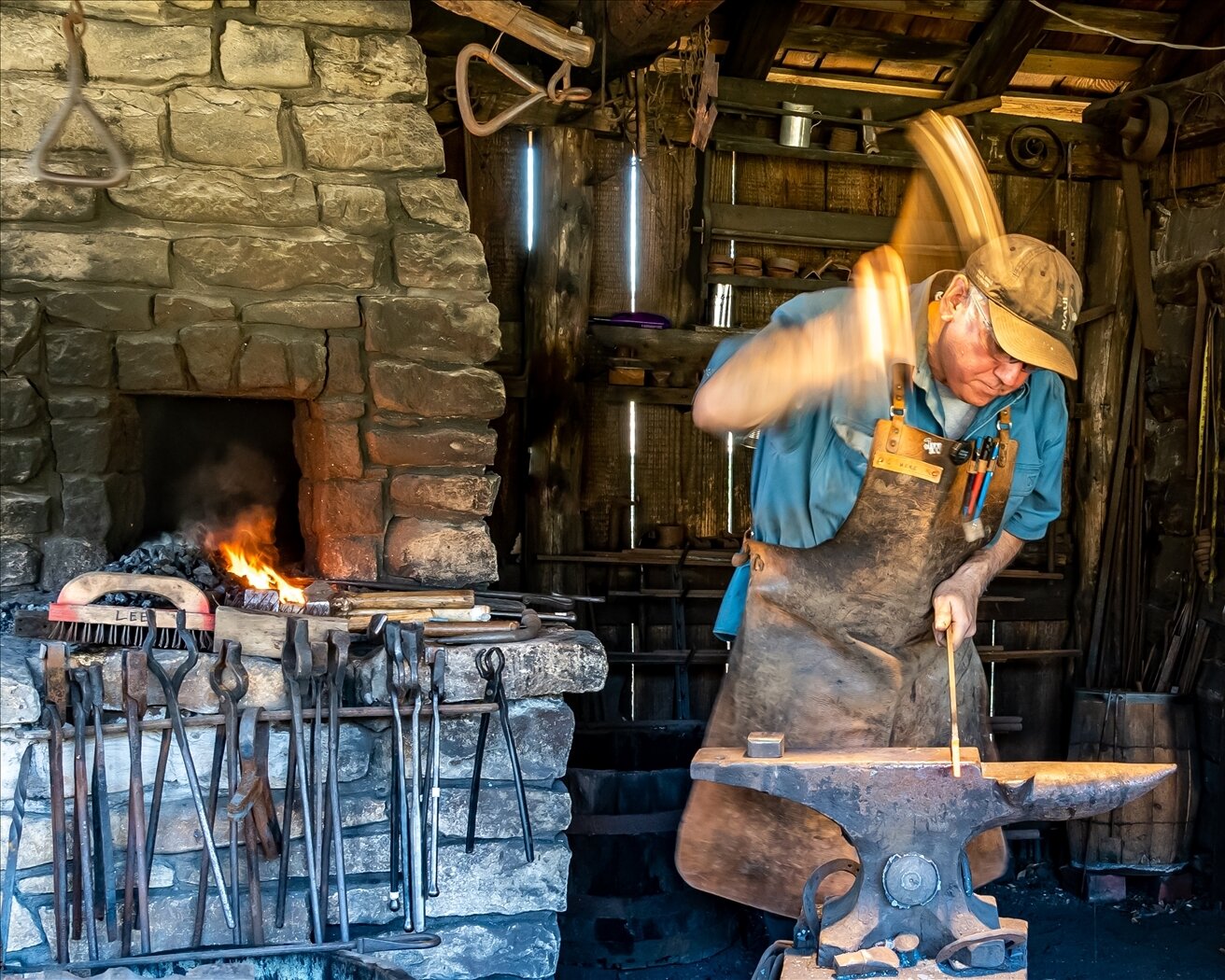 Strike While the Iron Is Hot! Janice Goetz, Plano Photography Club, 2nd Place