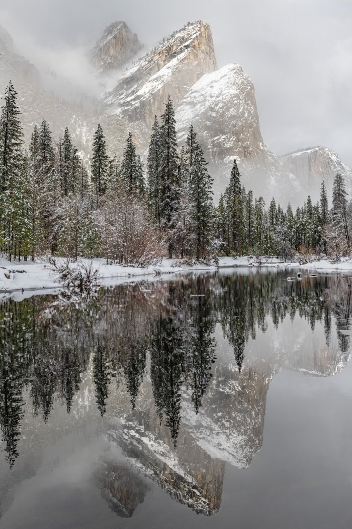 Three Brothers Reflected in Merced River,Robert Darby,Heard Nature Photography Club,3rd Place