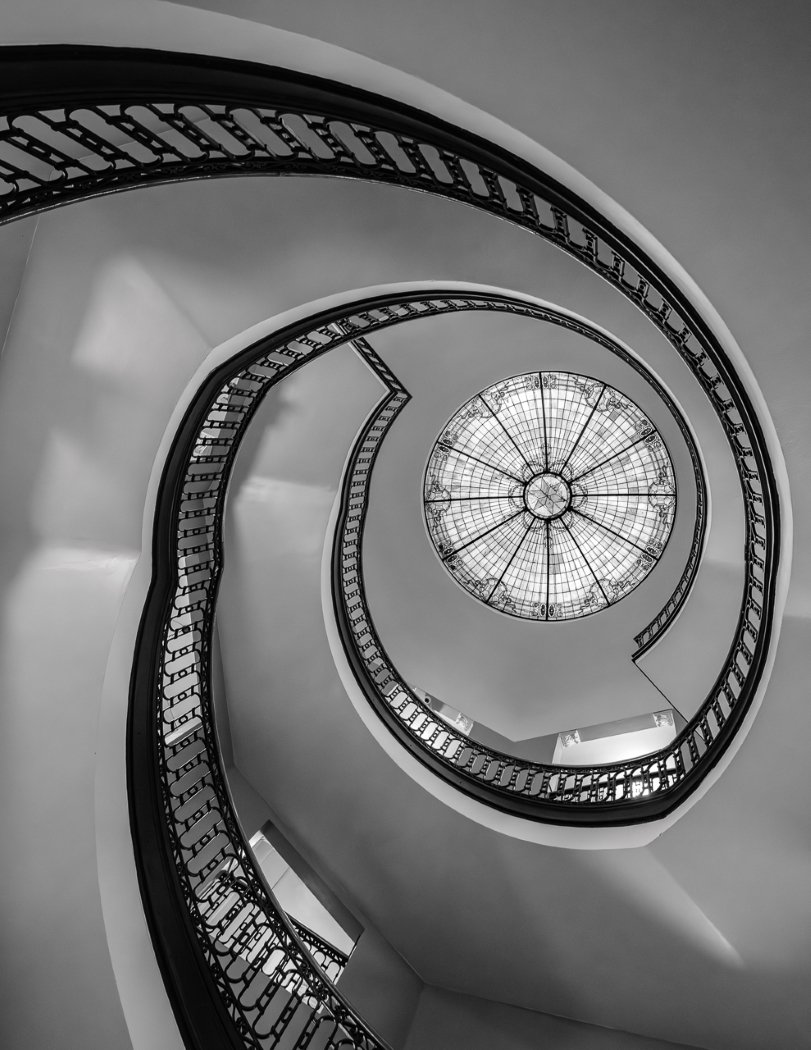 Rotunda and Stairs, Dennis Fritsche, Dallas Camera Club, 3rd Place