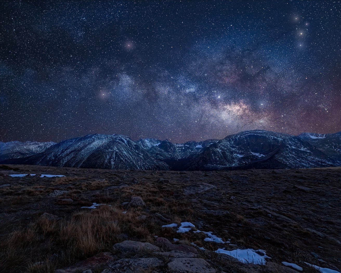 Rocky Mountain Milky Way, Michelle Esclovon, Beaumont Camera Club, 2nd Place