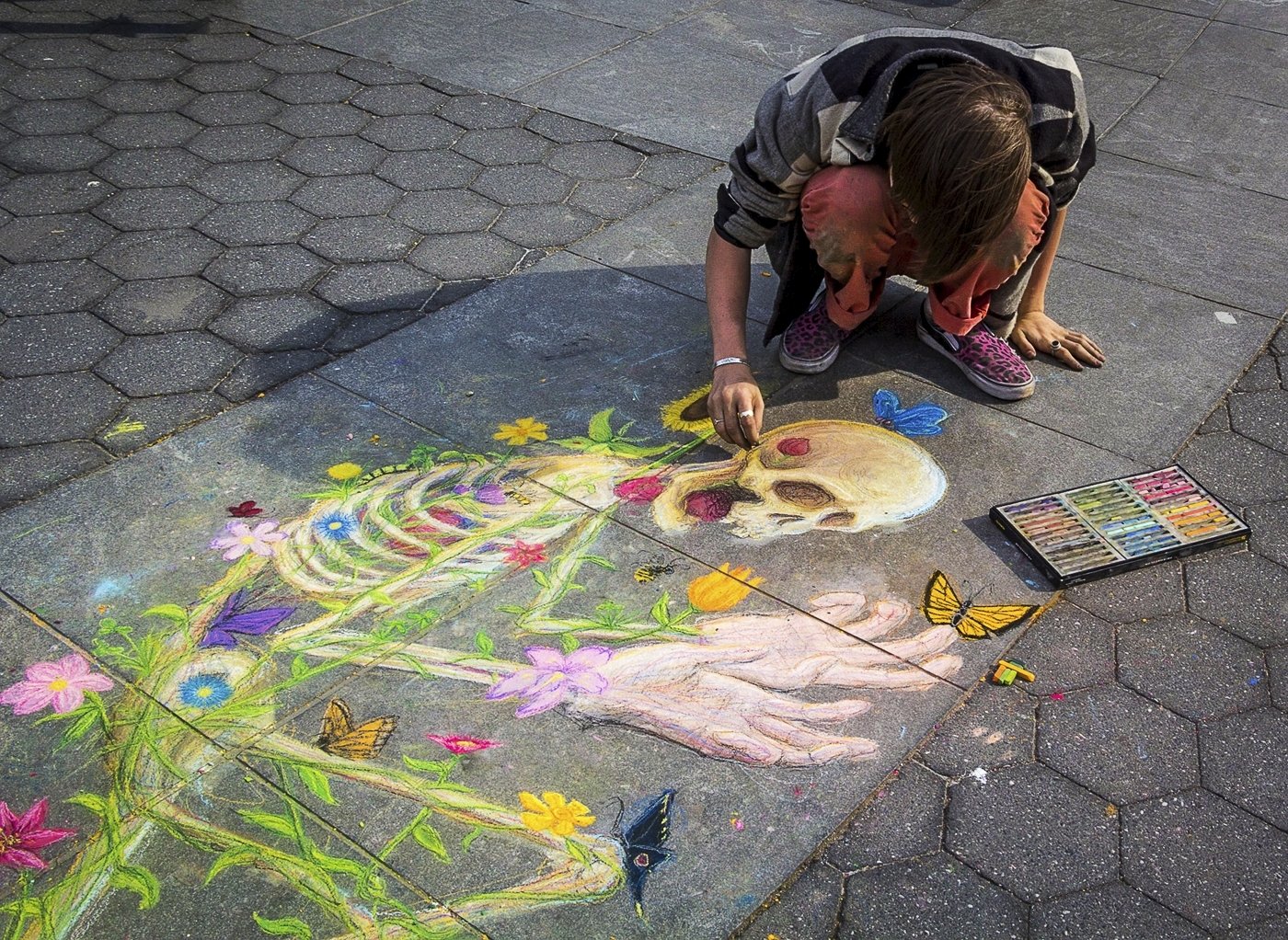 Sidewalk Artist, Buz Cabral, Houston Camera Club, 3rd Place