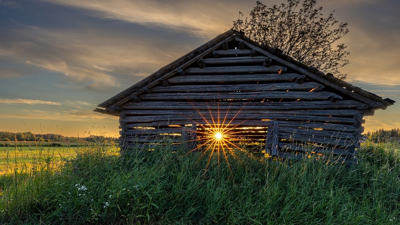 Sunset Barn, K.P. Wilska, Cowtown Camera Club, 2 HM