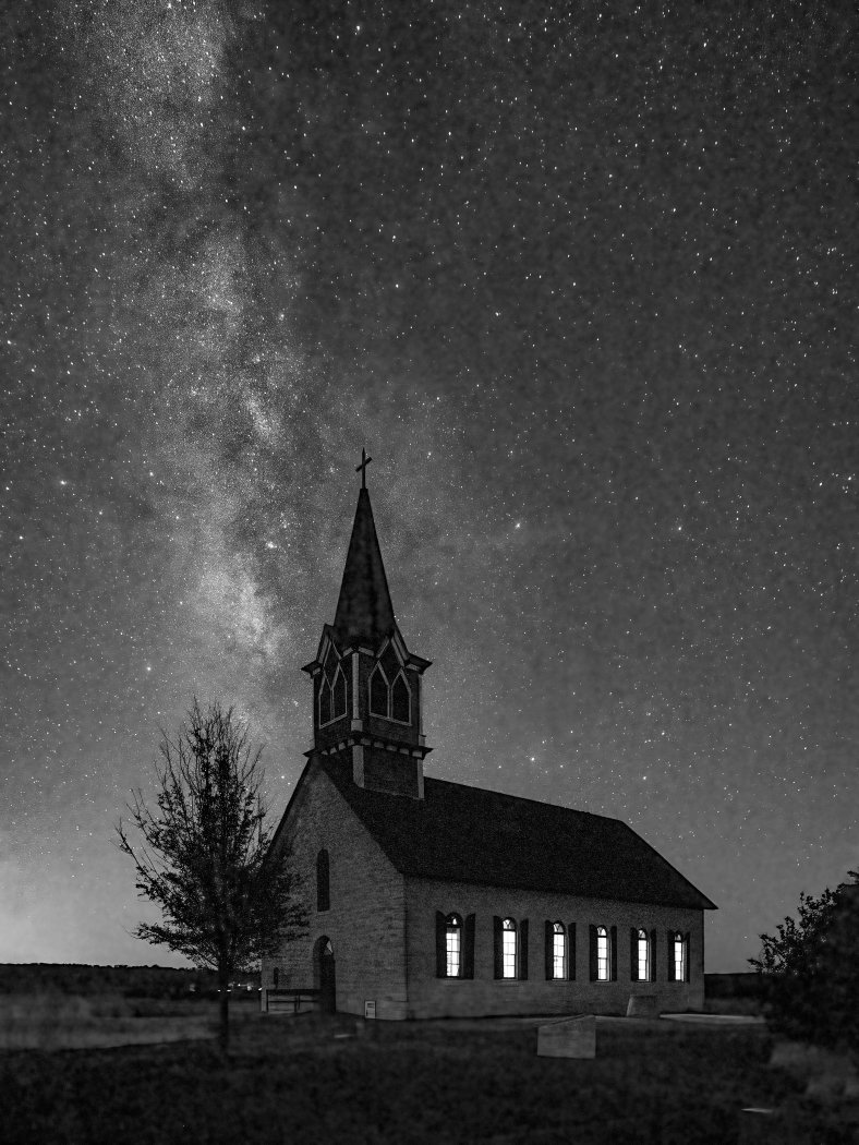 Saint Olafs at Night, Anita Oakley, Heard Nature Photography Club, 3rd Place