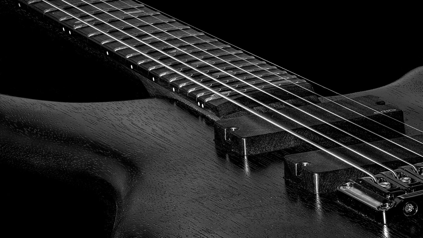 Baritone Guitar in Black and White, Robert Gullick, Dallas Camera Club, 1st HM