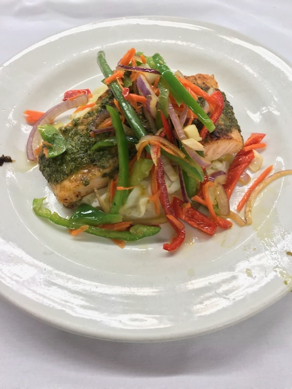 Pesto Crusted Salmon