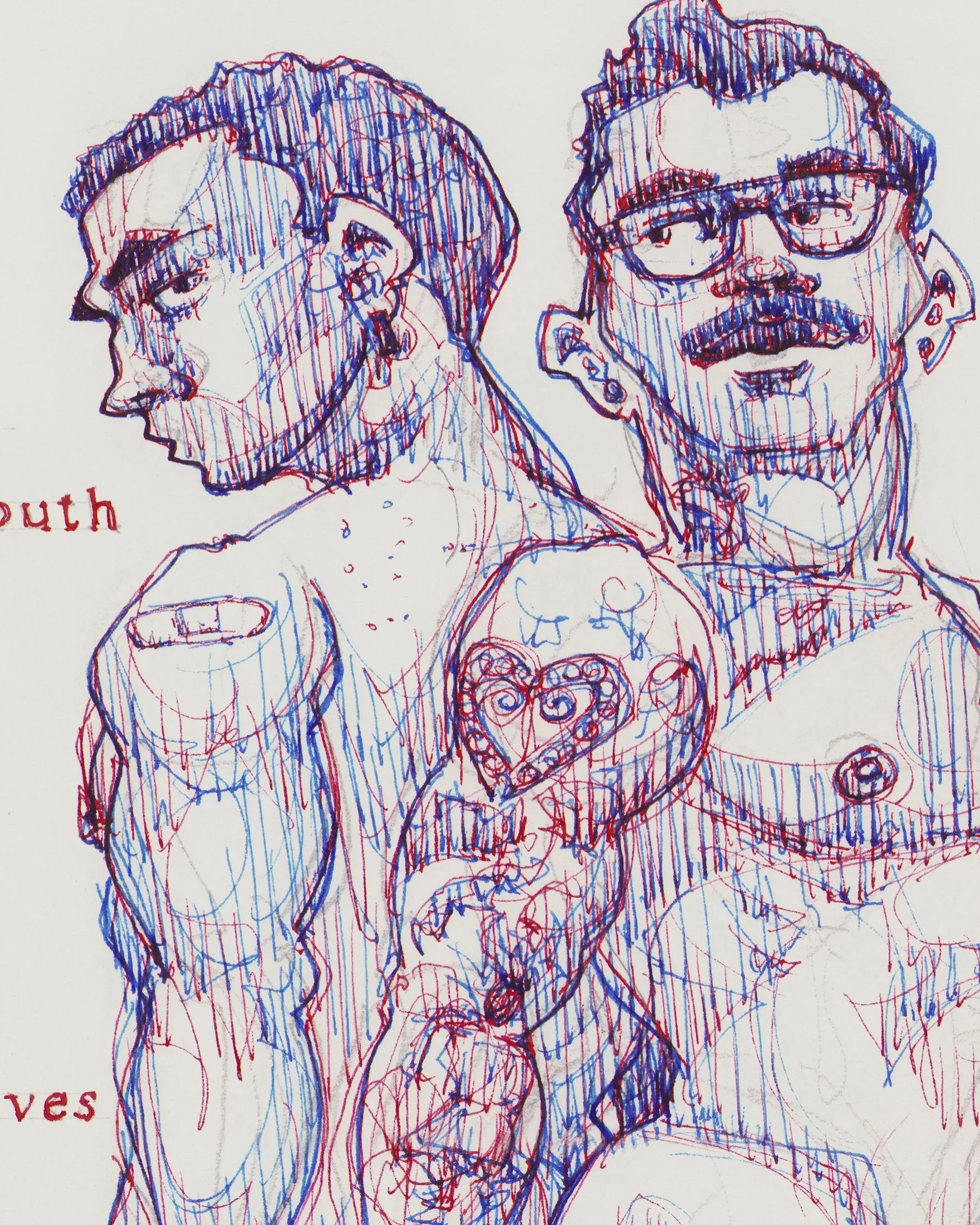 WeTwoBoysTogetherClinging-Josh-Josh-20x16-FountainPen-2024-C.webp