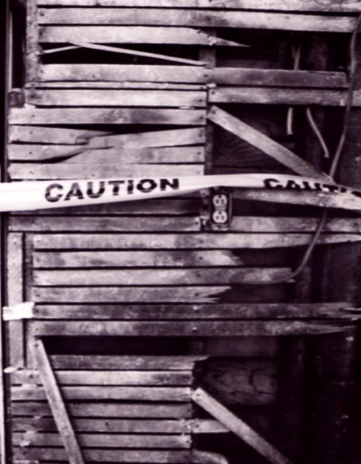 From the burned-down house, circa 1994.