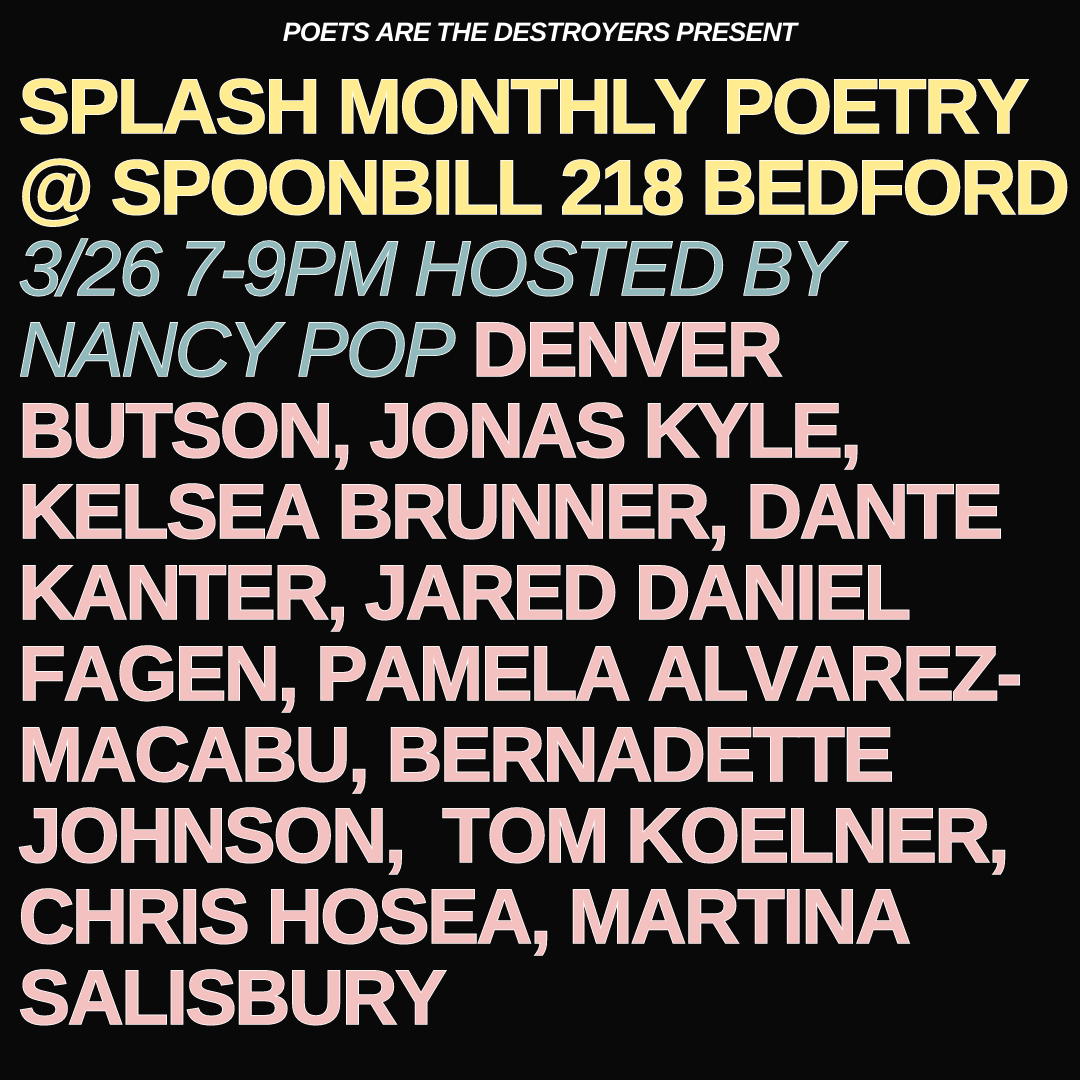 Splash Poetry: March