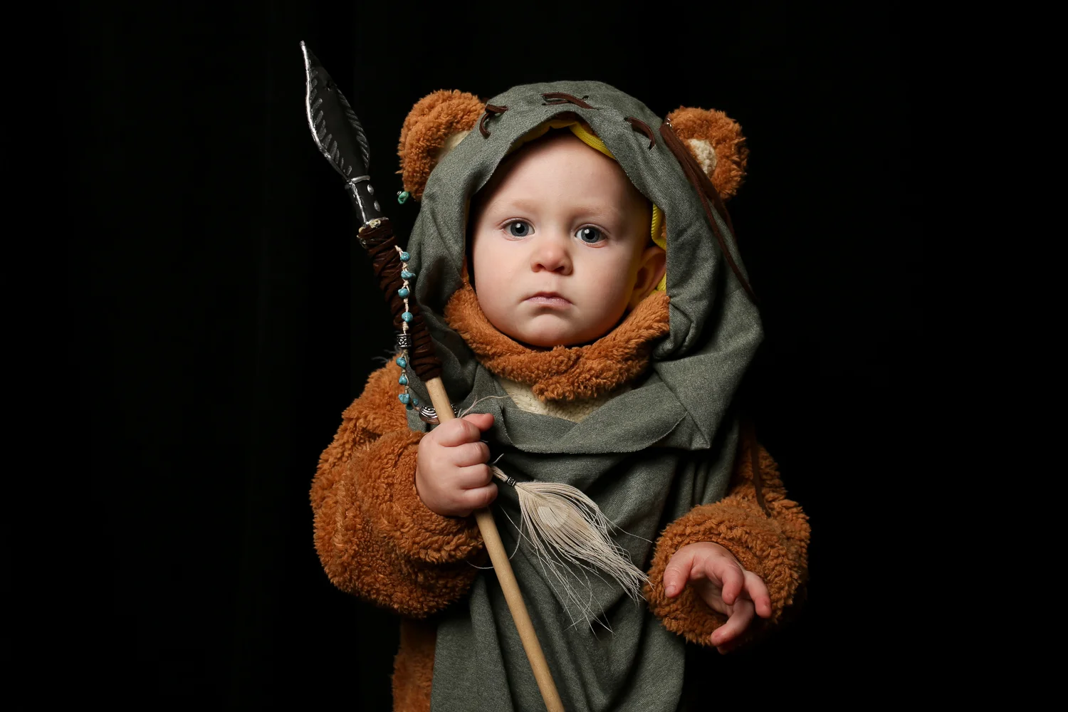  Portrait of a two-year-old Ewok cosplayer at Awesome Con in Washington, D.C. 