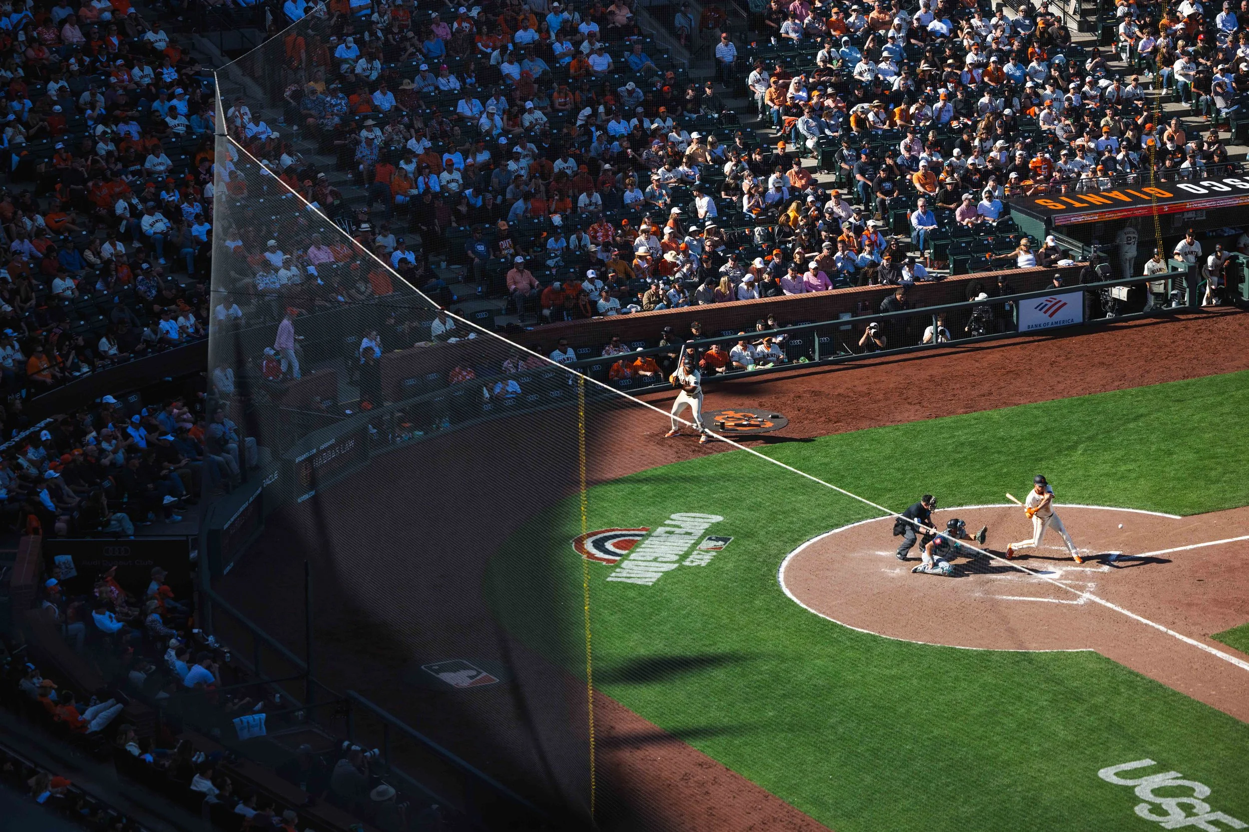 The Giants vs. Mariners home opener game at Oracle Park in San Francisco on Friday, April 4, 2025. (Amanda Andrade-Rhoades/The San Francisco Standard)
