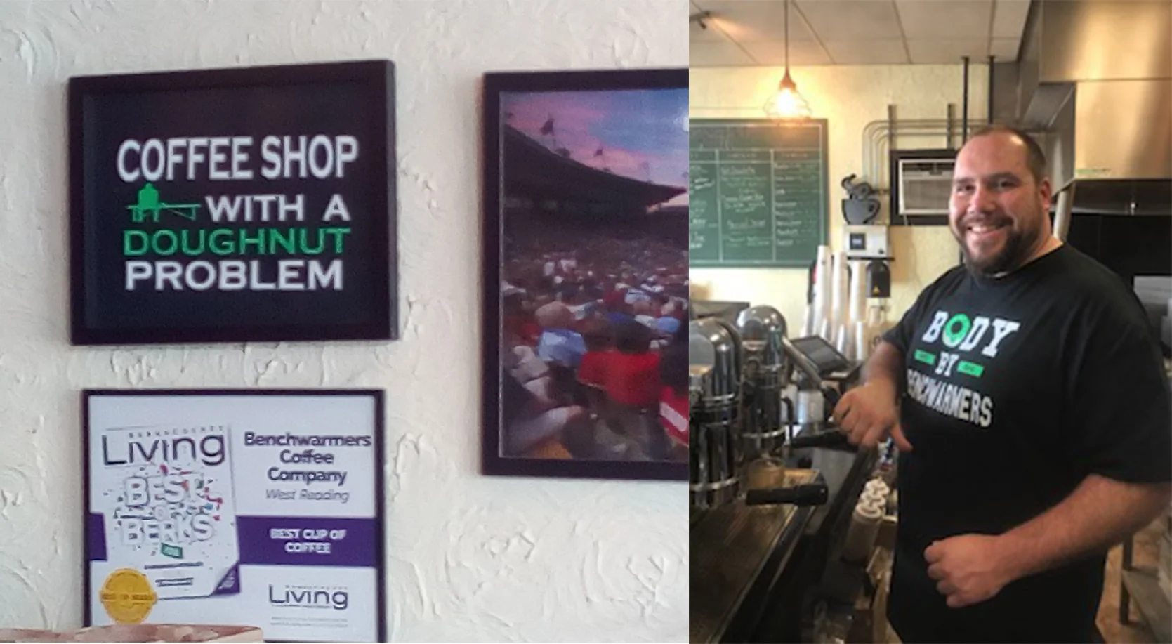 Benchwarmer’s Coffee and Doughtnuts owner, Adam Kenderdine