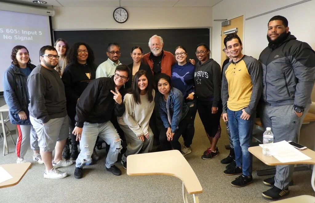 Eugene with Millersville University Humanities class students (Latino Issues of Identity)