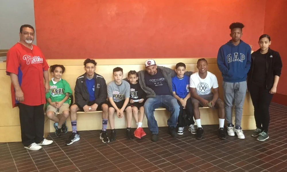 Coach Leo Martinez and Boys & Girls Club team