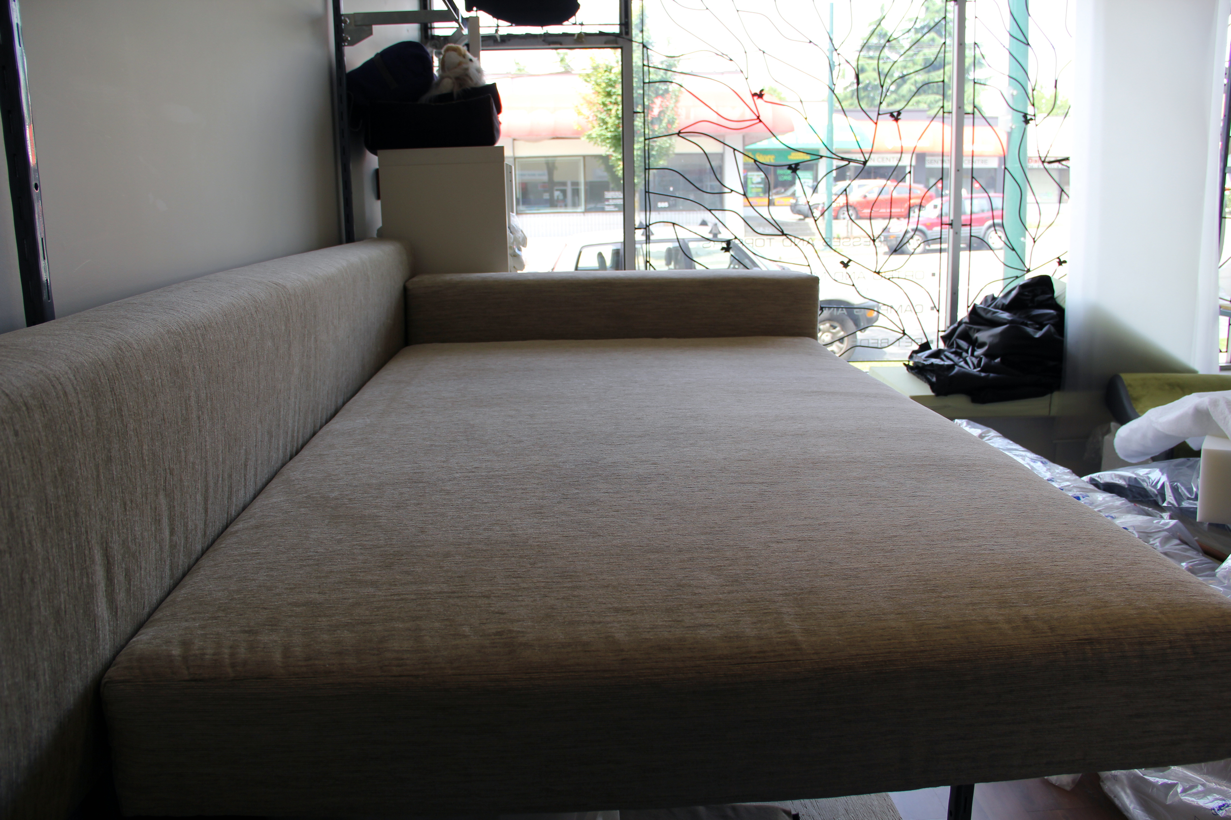 A really big couch pillow!