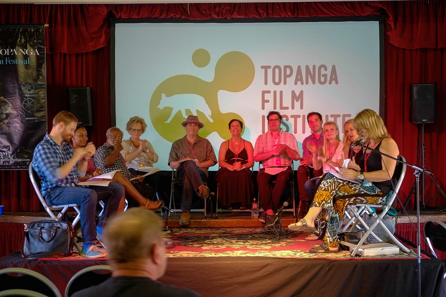 Catherine Maclenahan leading the Script reading session. Photo: Deja Cross