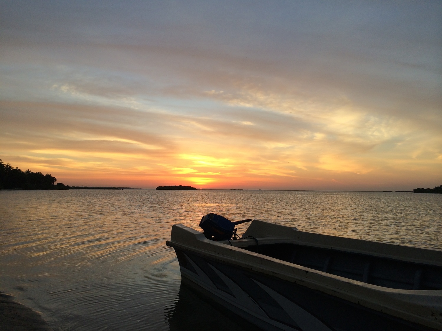 Kalpitiya sunset lagoon view