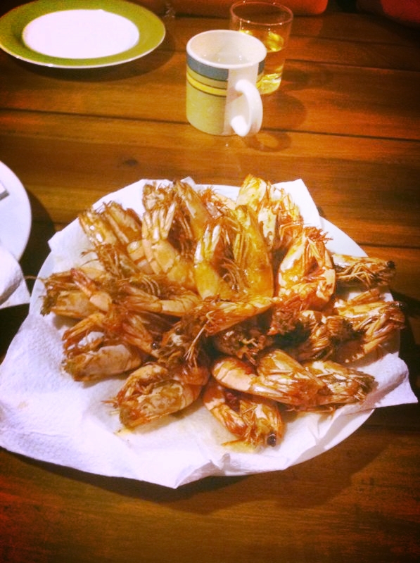 Prawns from Kalpitiya lagoon