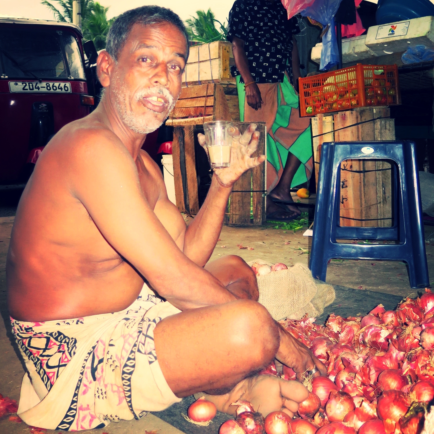 Sri lankan Vegetable seller