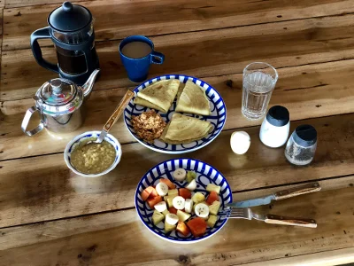 A bit of Sri Lankan and a bit of western to start your day