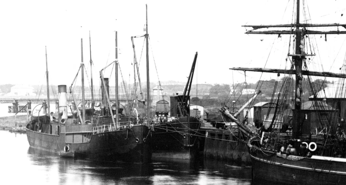 SS Robin at Colerain Quays, Ireland c 1897