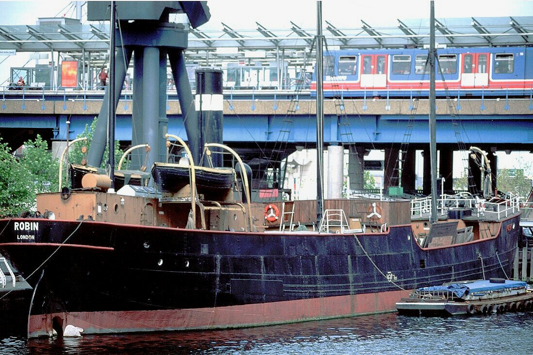 Robin at West India Dock c 2000