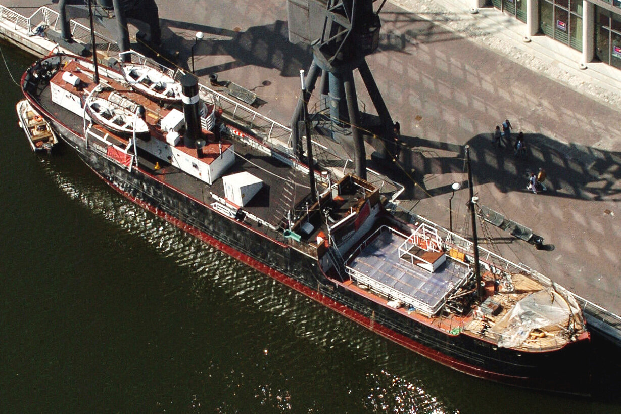 Robin at West India Dock c 2003