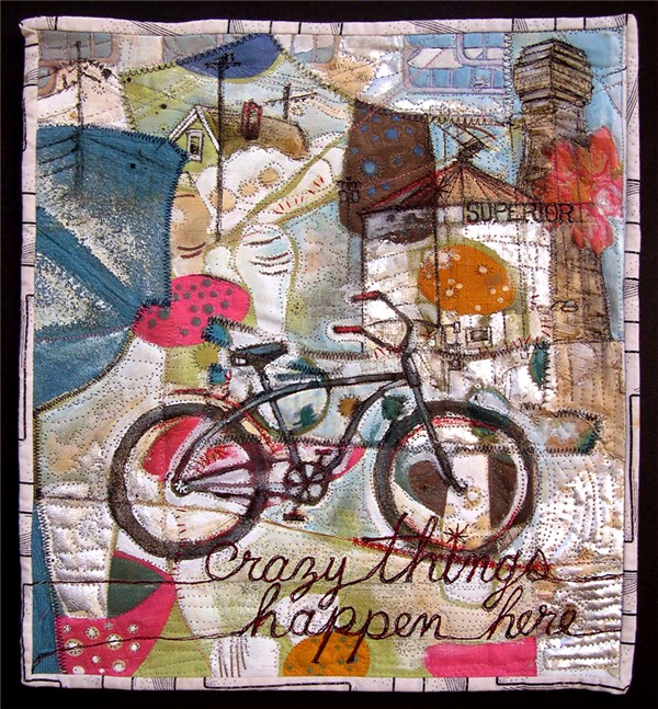 "Crazy Things Happen Here," 2008. 13"h x 12"w, private collection