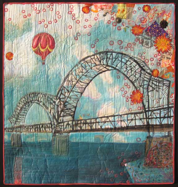 "Bridge with Balloons," 2009. 44"h x 42"w, private collection